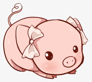 28 Collection Of Kawaii Pig Drawing - Kawaii Cute Pig Clipart, HD Png Download, Free Download