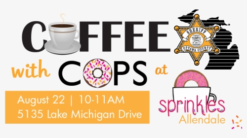 Coffee With Cops Allendale - Oakland County Sheriff, HD Png Download, Free Download