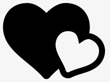 The Icon Shows Two Heart Shapes - Love Icon Png, Transparent Png, Free Download