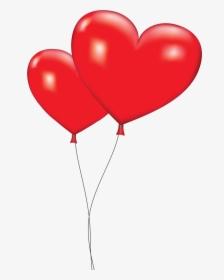 Orange Balloon Clipart - Heart Balloon Clipart, HD Png Download, Free Download