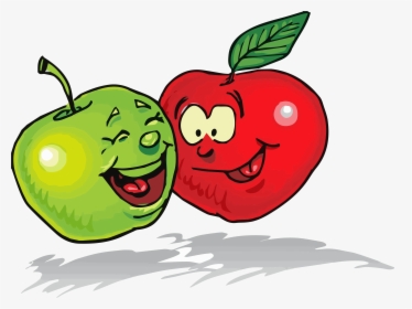 Apple Green Red Clipart Png - Healthy Food Clipart, Transparent Png, Free Download