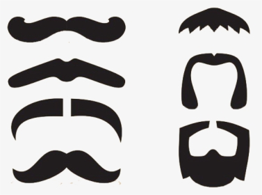 Material Moustache Cartoon Beard Hq Image Free Png - Beard Clipart Black And White, Transparent Png, Free Download