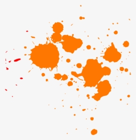 Orange Paint Splatter - Pink Paint Splatter Png, Transparent Png, Free Download