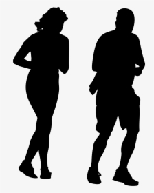 Jogging Silhouette Png, Transparent Png, Free Download