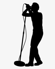 Silhouette Singer-songwriter Singing Female Clip Art - Singer Clip Art, HD Png Download, Free Download