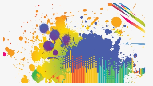 Colorful Paint Splatters Png Download - Paint Blast Png, Transparent Png, Free Download