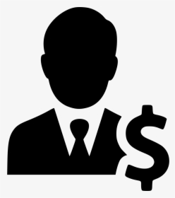 Dollar Business Man Businessman Earnings Comments - Work Icon Png Transparent, Png Download, Free Download
