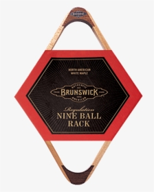 Brunswick Billiards 9-ball Rack - Brunswick 9 Ball Rack, HD Png Download, Free Download