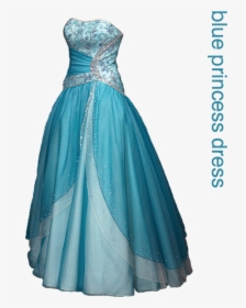 Blue Dress Png Image - Frozen Elsa Dress Png, Transparent Png, Free Download