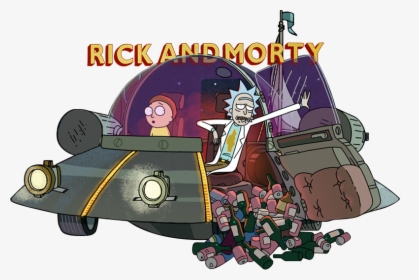 Rick And Morty Spaceship Parked, HD Png Download, Free Download