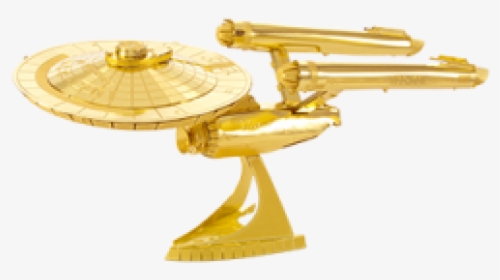 Ncc-1701 - Star Trek - Gold - Metal Earth - Uss Enterprise (ncc-1701), HD Png Download, Free Download
