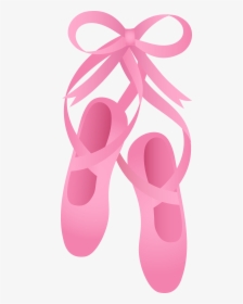Pink Ballet Slippers - Ballerina Shoes Clip Art, HD Png Download, Free Download