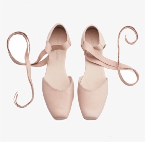 Ana, Blush Pink Leather Ballerina Shoes - Sandal, HD Png Download, Free Download