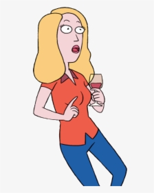 Beth Smith Rick And Morty Wine, HD Png Download, Free Download