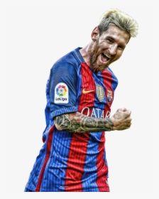 Lionel Messi Png Happy Smile Fc Barca Clipart - Fc Barcelona Messi Png, Transparent Png, Free Download