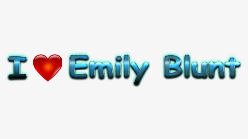Emily Blunt Heart Name Transparent Png - Heart, Png Download, Free Download