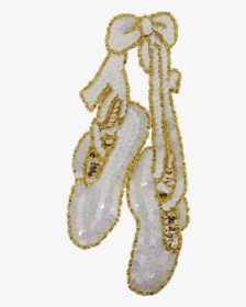 Ballet Slippers Beaded & Sequin Applique - Body Jewelry, HD Png Download, Free Download