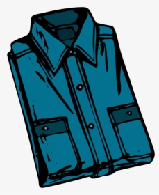 Blue,angle,outerwear - New Shirt Clip Art, HD Png Download, Free Download