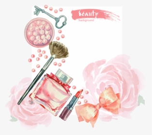 Makeup Png Watercolor - Invitaciones De Cumpleaños De Maquillaje, Transparent Png, Free Download