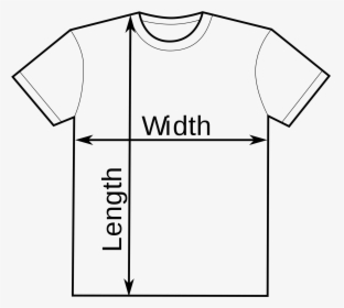 Transparent T Shirt Vector Png - T Shirt Size Diagram, Png Download ...