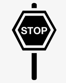 Urban Street Traffic Signal Of Stop In Hexagon On A - Road And Traffic Safety, HD Png Download, Free Download