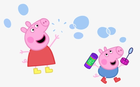 Transparent Pink Bubbles Clipart - Transparent Background Peppa Pig Transparent, HD Png Download, Free Download