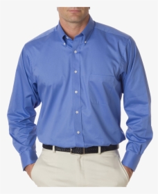 Standard Blue Full Plain Shirt Png Image - Man Shirt Png, Transparent Png, Free Download