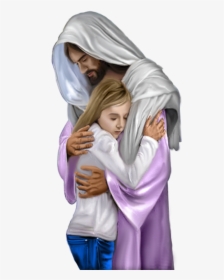 Jesus Christ Transparent Background Png - Jesus Hugging Children, Png Download, Free Download