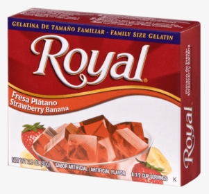 Royal Gelatin Strawberry Banana - Gelatina Royal Sugar Free, HD Png Download, Free Download