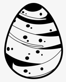 Easter Egg With A Line Covering Almost All Its Surface - Egg Pattern Png, Transparent Png, Free Download