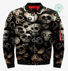 Funny Skeletons Skull Over Print Jacket %tag Familyloves - Jacket, HD Png Download, Free Download