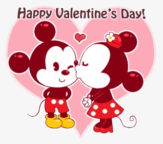 Mice Clipart Valentine - Mickey And Minnie Valentines, HD Png Download, Free Download