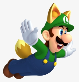Raccoon Luigi Nsmbw - New Super Mario Bros 2 Luigi, HD Png Download, Free Download