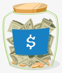 Death Money Clipart 9 Clip Art Jar - Money Jar Clipart, HD Png Download, Free Download