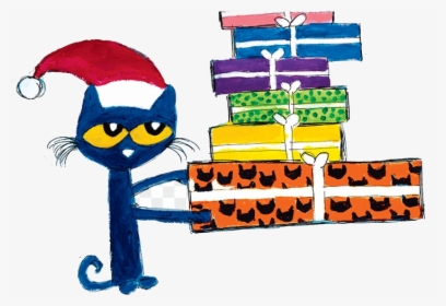 Pete The Cat Take Turns Clipart Christmas Hd Transparent - Pete The Cat Christmas Clipart, HD Png Download, Free Download