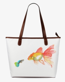 Big Fish Small Fish Shoulder Tote Bag - Shoulder Bag, HD Png Download, Free Download