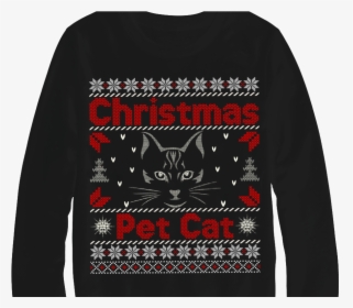 Ugly Christmas Pet Cat Sweater Design Logo Patriotic - Red Ugly Christmas Sweater Vector, HD Png Download, Free Download