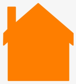 Orange House Svg Clip Arts - House Clip Art Orange, HD Png Download, Free Download