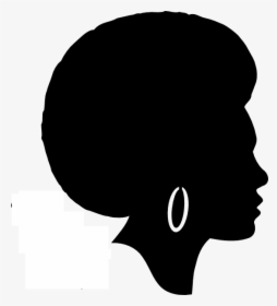 Afro Girl Svg Clip Arts - African Woman Face Silhouette, HD Png Download, Free Download