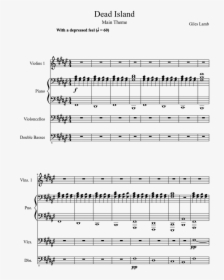 Dead Island Theme Song Piano Sheet, HD Png Download, Free Download