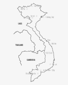 Transparent Vietnam Png - Vietnam Map Drawing Png, Png Download, Free Download