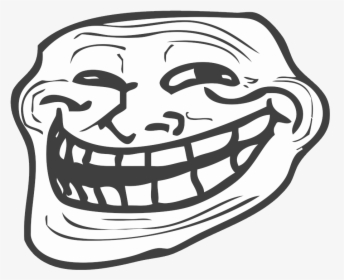 Transparent Anonymous Face Png Troll Face Png Download Kindpng - roblox scary troll face