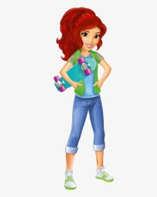Mia With Skateboard - Mia Lego Friends Serie, HD Png Download, Free Download