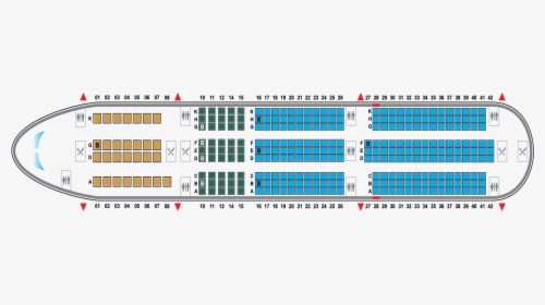 Airbus A350 Vietnam Airlines Seat Map, HD Png Download, Free Download