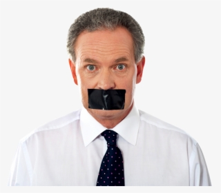 Funny Guy Png Image - Person With Tape Over Their Mouth, Transparent Png, Free Download