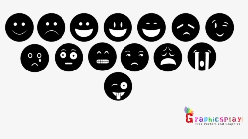 Transparent Funny Png Images - Black And White Whatsapp Emoji, Png Download, Free Download