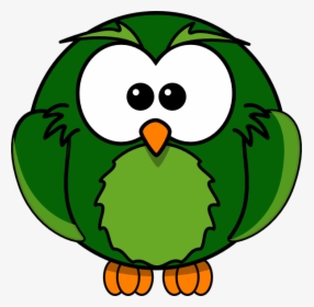 Dark Green Owl Svg Clip Arts - Cartoon Owl Png, Transparent Png, Free Download