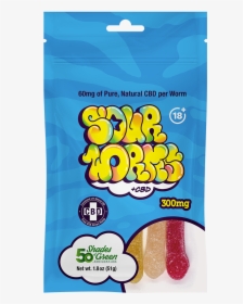 Cbd Sour Worms 60mg, HD Png Download, Free Download