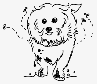 Dirty Dog Clipart Black And White, HD Png Download, Free Download