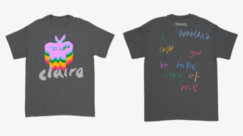 Rainbow Butterfly Grey T, HD Png Download, Free Download